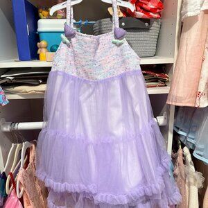 Girls Lavender Tulle Dress – Size 3–5 Years
